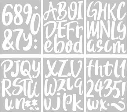 Outus 576 Pieces 8 Sheets Letters Stickers Self Adhesive Vinyl Letter Alphabet by Outus