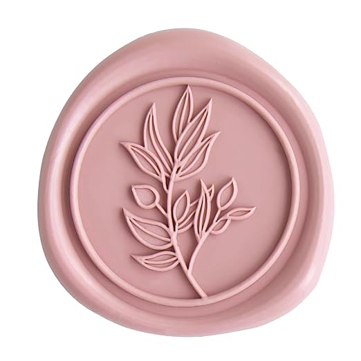 PONATIA 50 Pcs Dusty Rose Wax Seal Stickers by ponatia