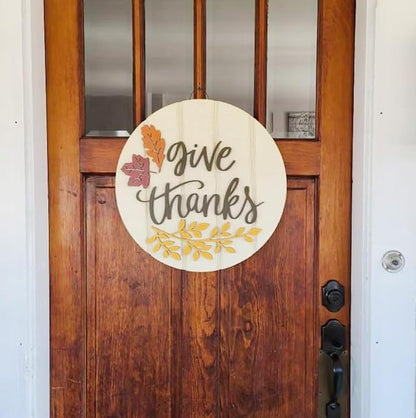 Fall Stencils for Painting on Wood 12”, Thanksgiving Stencil Round Hello - Image 8