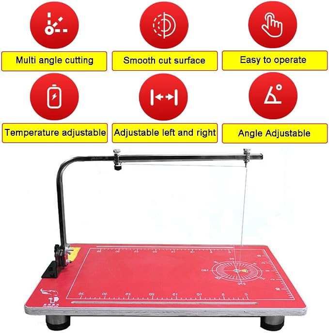 Hot Wire Foam Cutter Tabletop Hot Wire Cutter 22.8x15in Foam Sponge Cutting - Image 3
