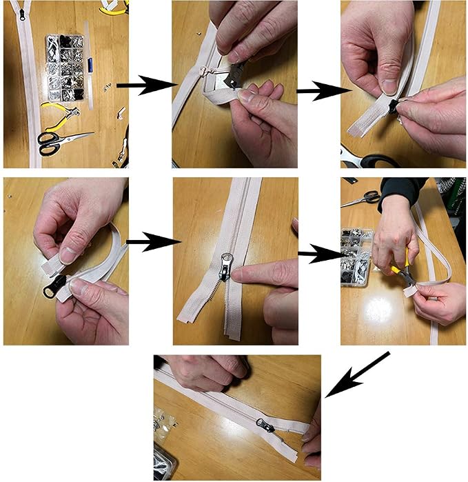 Meikeer 252-Piece Zipper Repair Kit - Image 8