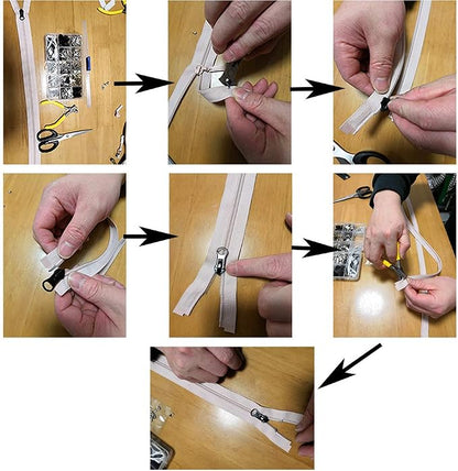 Meikeer 252-Piece Zipper Repair Kit - Image 8