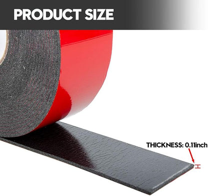 Double Sided Foam Tape 1.18In x 33FT 2 Pack, Mounting Tape Heavy Duty, Strong - Image 2