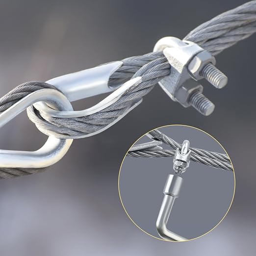 3/16 Galvanized Wire Rope, 100ft Galvanized Steel Cable 3/16 Inch, 7X7 Strands - Image 3