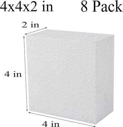 AMZQNART 8 Pack Crafts Foam Blocks, Flower Arrangements, School and Home DIY. - Image 2