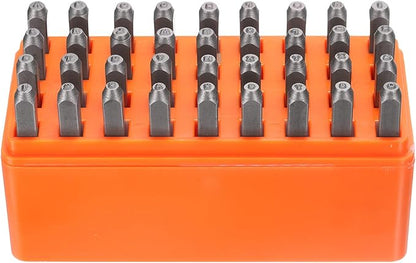 HARFINGTON 36pcs Metal Stamping Kit 1/16" Steel Uppercase Letter and Number by HARFINGTON
