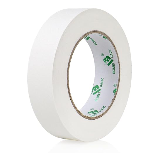 BOMEI PACK White Gaffer Tape, Matte Non-Reflective, 1inch x 30yds No Residue by BOMEIPACK