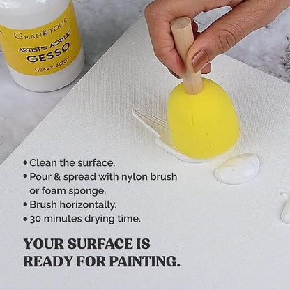 GRANOTONE Acrylic Gesso Water Base | Matte Finish | Interior/Exterior Use | - Image 5