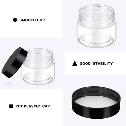 12 Pack 7 oz Plastic Container Jars - Image 2