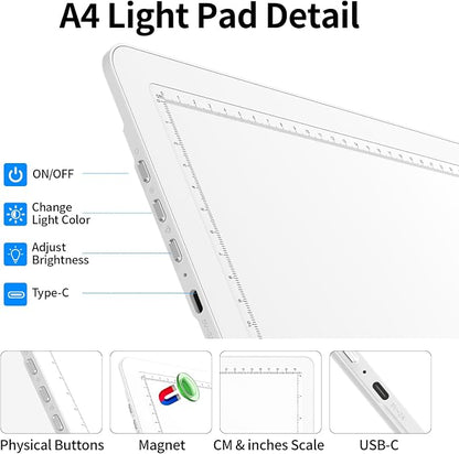 TOHETO Rechargeable A4 Light Board - Image 7