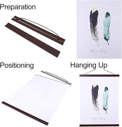 Ywlake Magnetic Poster Hanger, 20x28 20 x 30 20x24 Poster Frame Wood Wooden - Image 2