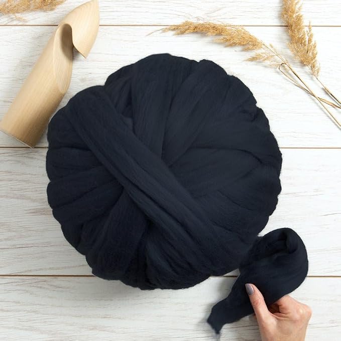 Colored Natural Bulk Wool roving, 8 OZ. Best Wool - Image 6