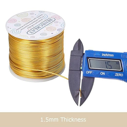 BENECREAT 15 Gauge 220FT Aluminum Wire Anodized Jewelry Craft Making Beading - Image 8