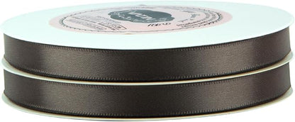 VATIN Double Face Dark Olive Satin Ribbon 3/8" Continuous 50 Yards, Dark Olive - Image 3