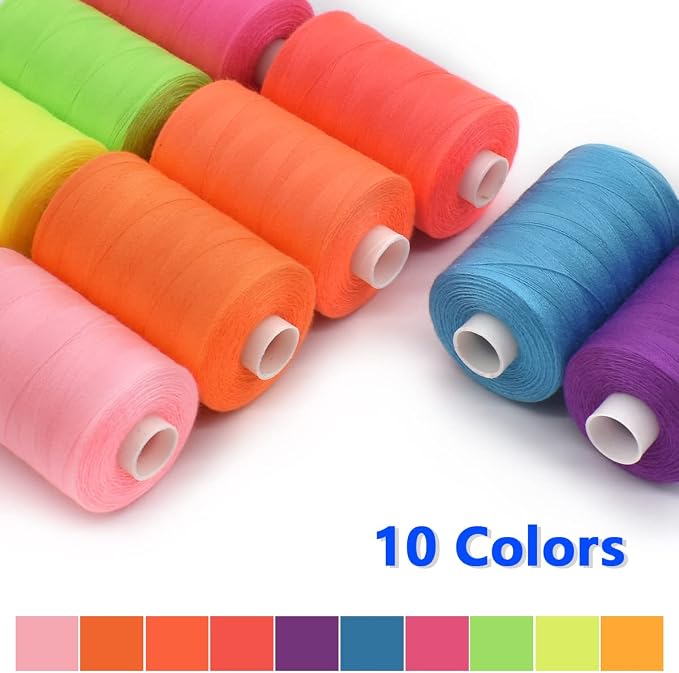 Sewing Thread 10 Color Sewing Industrial Purpose 1000 Yards Per Spool 40S/2 - Image 3