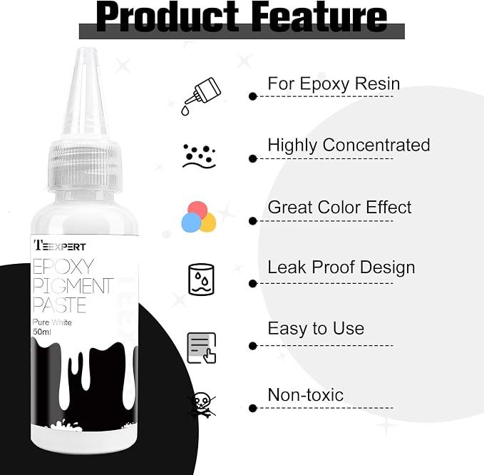 Teexpert Pigment Paste for Epoxy Resin: 3.38oz/100ml Ultra Highly Concentrated - Image 8