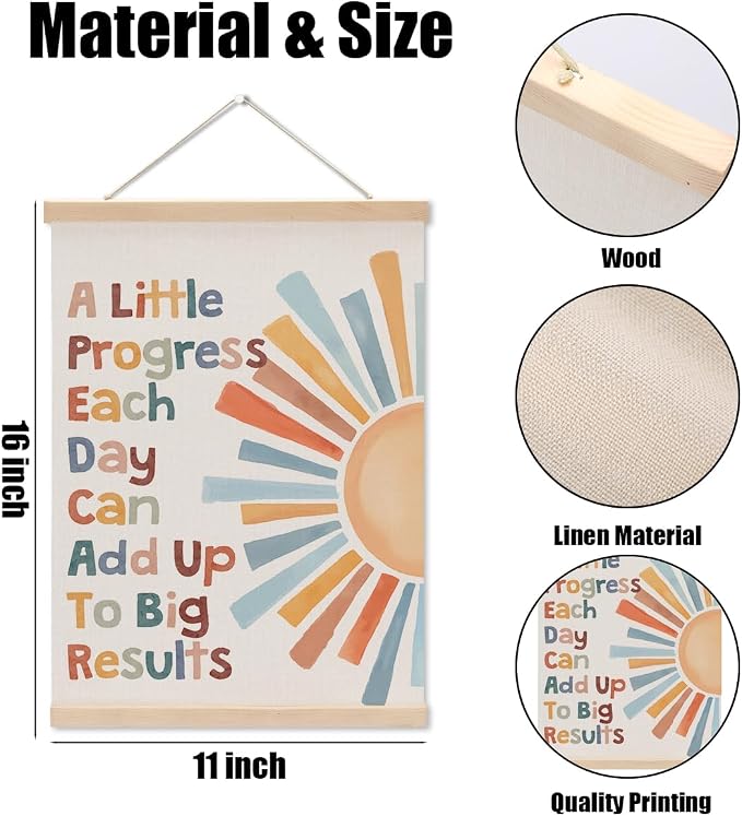 Inspirational Boho Sun Poster Hanger, Classroom Decor Growth Mindset Wall Decor - Image 6