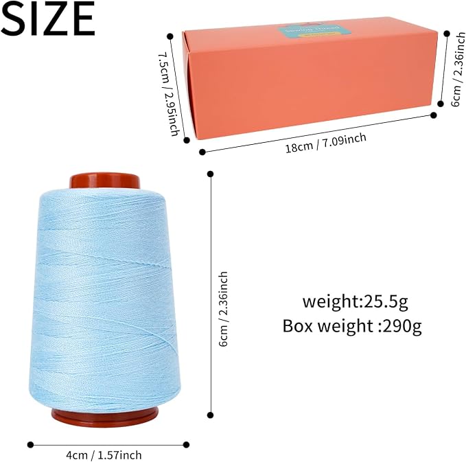 Sewing Thread Kit, All Purpose Sewing Thread 40wt, 10 Spools Assorted Colors - Image 3