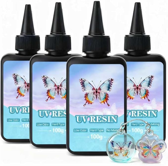 EKACO UV Resin, 400g UV Epoxy Resin Type Fast Curing Premixed Low Odor Super by EKACO