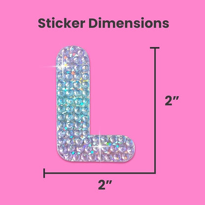 StickerBeans® Rhinestone Alphabet Letter Sticker L - Image 4