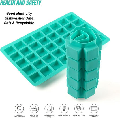 Sakolla 2 Pack Caramel Candy Molds, 40 Cavities Square Cube Silicone Molds - Image 3
