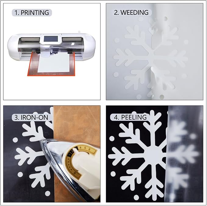 guangyintong Reflective White Heat Transfer Vinyl HTV Rolls - Image 4