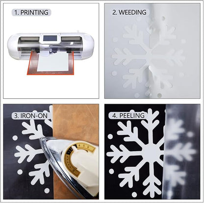 guangyintong Reflective White Heat Transfer Vinyl HTV Rolls - Image 4