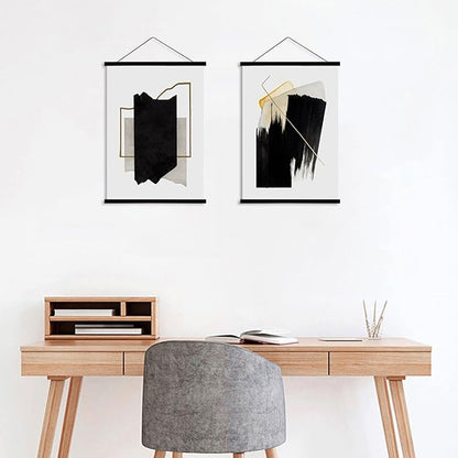 WITCOLOR Magnetic Poster Hanger Frame, 24x36 24x30 24x16 24x18 Black Wood - Image 6