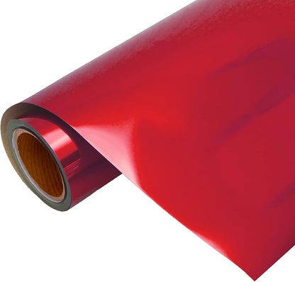 10 Yard x 20" Wide Roll Threadart Metallic Red Heat Transfer Vinyl Film | by ThreadArt