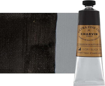 Charvin Extra Fine Oil Paint, Ivory Black 60 mL by Unknown
