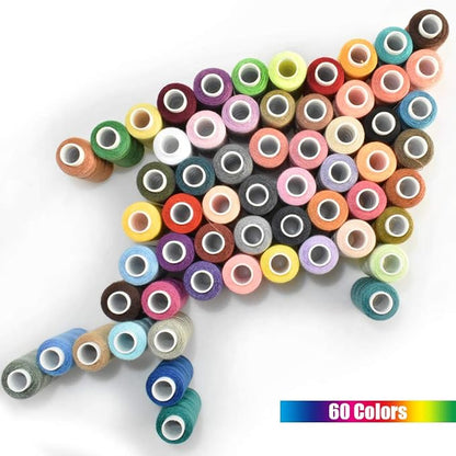 Sewing Thread 60 Colors Sewing Industrial Machine and Hand Stitching Cotton - Image 6