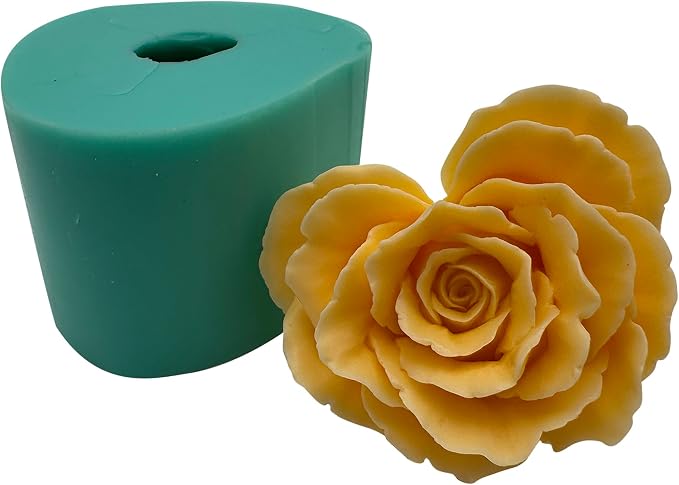 Heart Shape Blossoming Flower 3D Mold, DIY Crystal Epoxy Resin Silicone Molds by Unknown