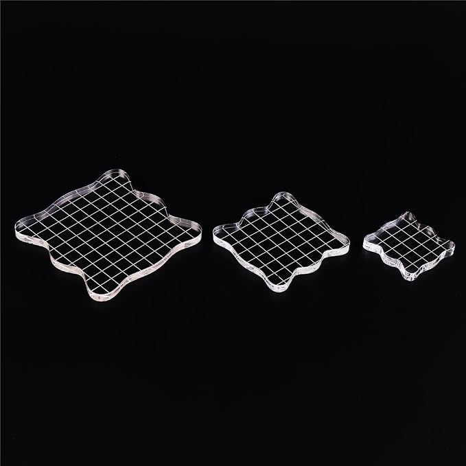 DECORA Acrylic Clear Rubber Stamping Blocks Set - Image 3