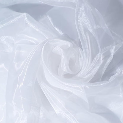 Fynite White Organza Fabric by The Yard | 20 Yard Long | 44" Wide | Bridal Soft by FYNITE