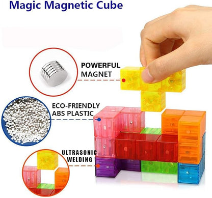 2-Pack Wtohobby Magnetic Soma Cube Block- Children's Educational Toys Magnetic - Image 2