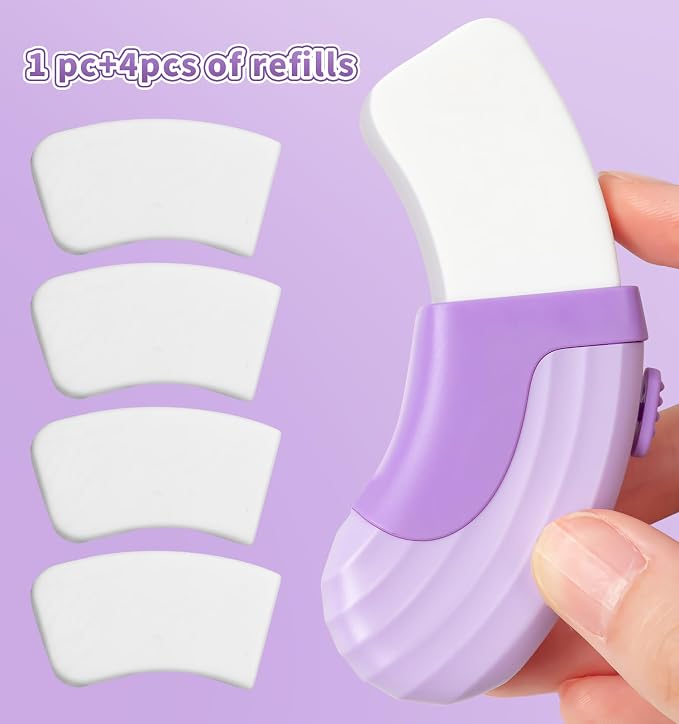 4+1 Pack Rubber Erasers Sliding Retractable Eraser, Large White Erasers - Image 7