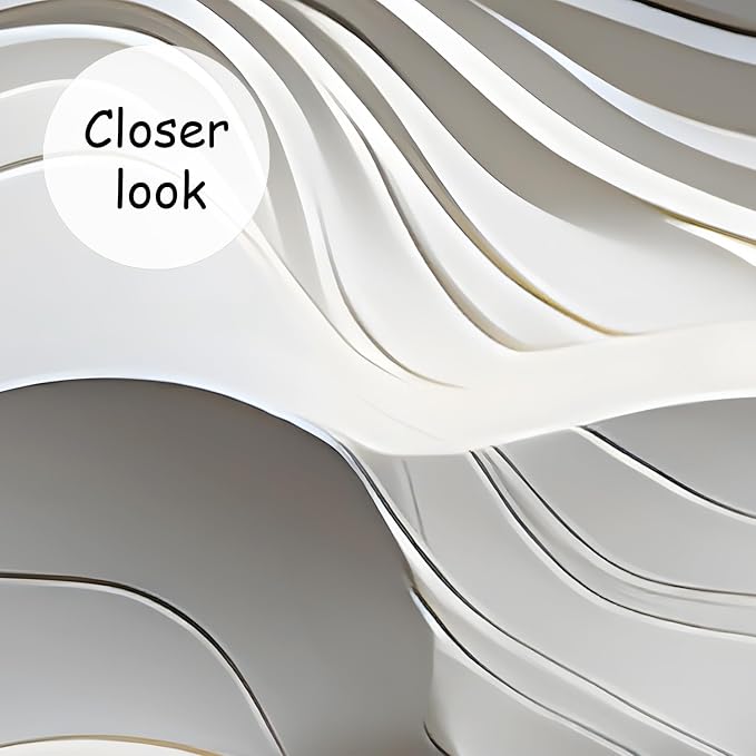 AFZEVEB-3D Stereo Relief Lines Living Room Background Wallpaper Mural 114"x74" - Image 4