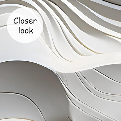 AFZEVEB-3D Stereo Relief Lines Living Room Background Wallpaper Mural 114"x74" - Image 4