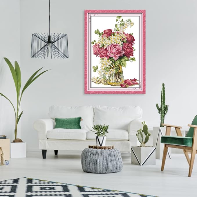 Stamped Cross Stitch Kits Beginners Full Range of Crossstitching Preprinted - Image 2