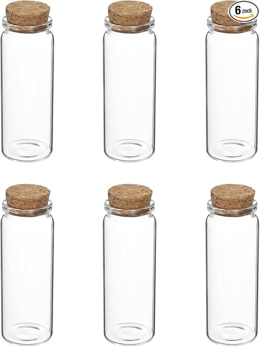 uxcell 6Pcs Mini Glass Bottles by uxcell