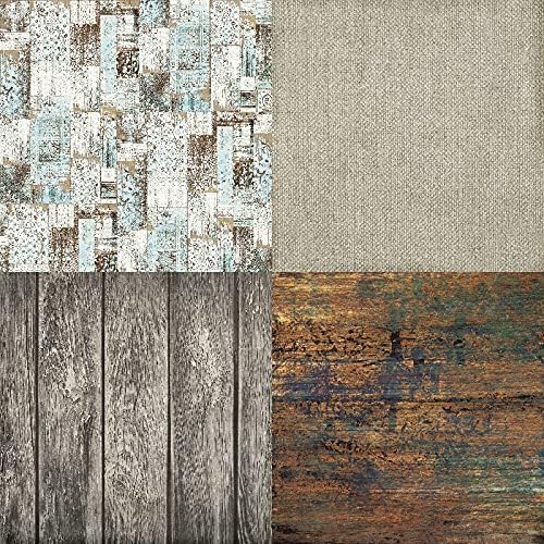 DESEACO Scrapbook Paper Pad 6x6 Wood Background Paper, Single-Sided Decopodge - Image 3