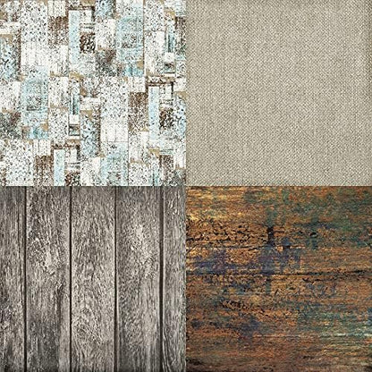 DESEACO Scrapbook Paper Pad 6x6 Wood Background Paper, Single-Sided Decopodge - Image 3