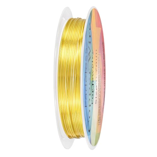 0.7 mm/21 Gauge Copper Wire for Jewelry Making, 10.2FT Copper Beading Craft by MMETERXITY