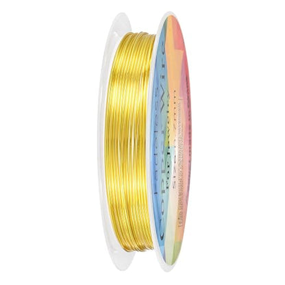 0.7 mm/21 Gauge Copper Wire for Jewelry Making, 10.2FT Copper Beading Craft by MMETERXITY