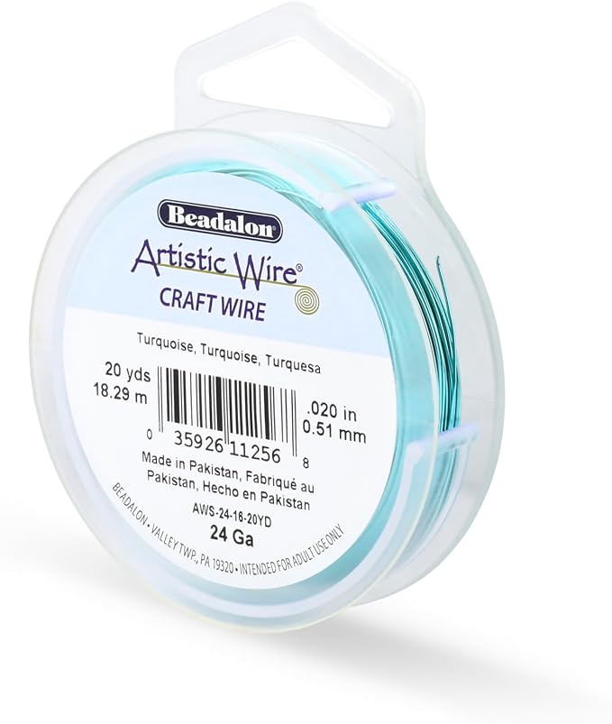 Artistic Wire, 24 Gauge Tarnish Resistant Colored Copper Craft Wire, 20 yd by Unknown
