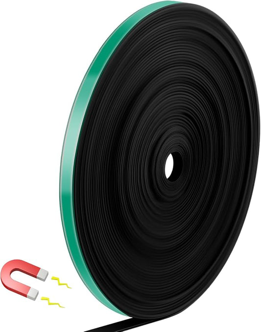 Magnetic Tape Roll Thin Strips, 0.39 Inch x 66 Feet Magnetic Board Dividers by Unknown