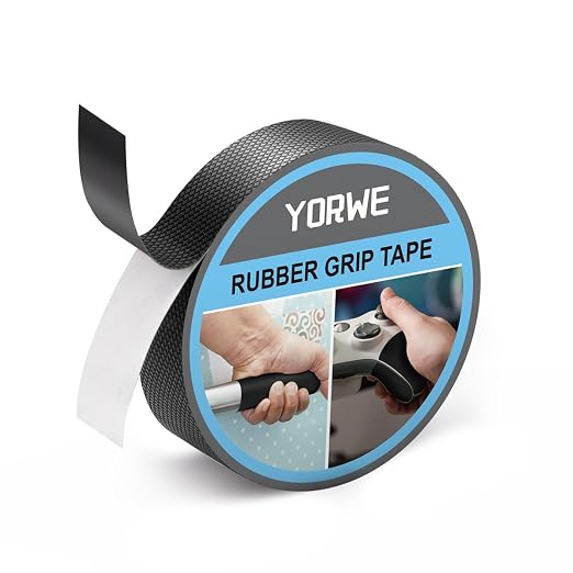 Rubber Grip Tape, Ultra-Thin Strong Adhesive Anti-Slip Waterproof Heat by Yorwe