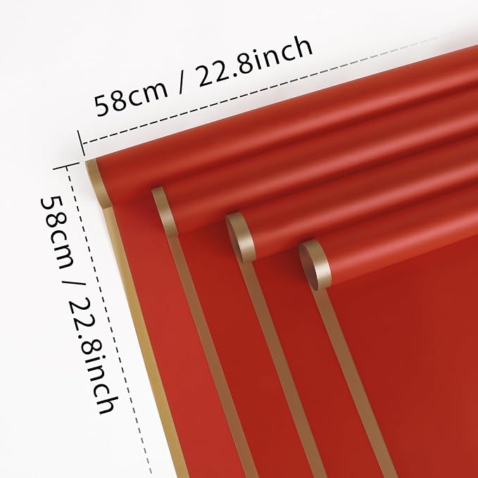 FUHITIM 20 Sheets Flower Wrapping Paper - Image 2