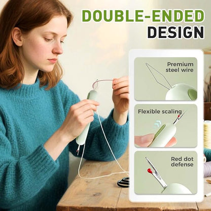 2 in 1 Needle Threader Seam Ripper, Upgraded Sewing Kit Tool - Image 4