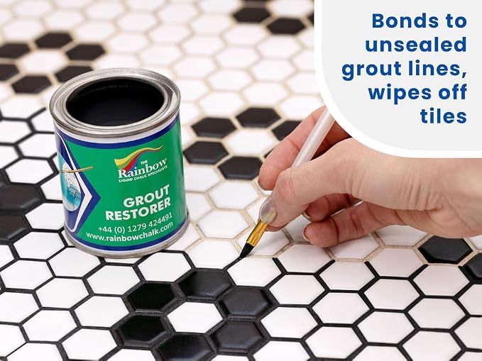 Grout Pen Black Grout Paint: Waterproof Tile Paint Grout Refresh Restorer - Image 2